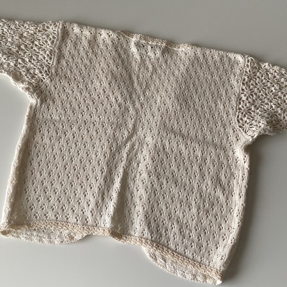 Cream Knit Cardigan, estimated Size S/M - Picture 5 of 8